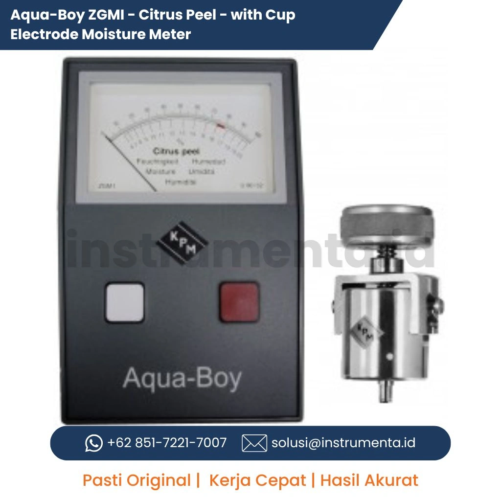 Supplier Aqua-Boy ZGMI Citrus Peel Moisture Meter with Cup Electrode Alat Ukur Kadar Air Kulit Jeruk Industrial